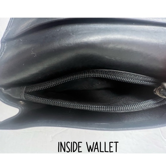 Coach Vintage Small Black Leather Wallet - Picture 3 of 5